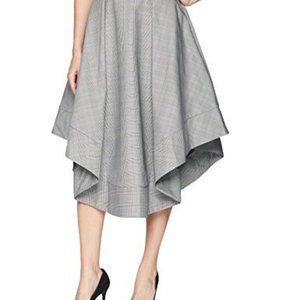 C/MEO Collective Charcoal Flared Midi Skirt